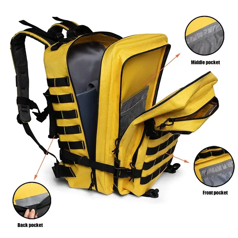 45L Tactical Backpacks GYM Fitness Style for men/women Outdoor Training Molle Survival Bag Hiking Trekking Rucksack