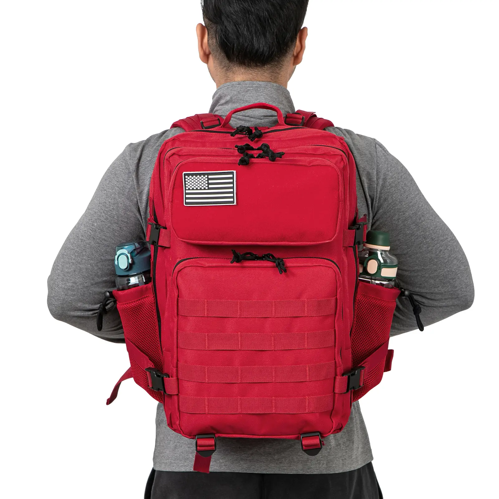 45L Tactical Backpack survival camping equipment back pack Outdoor Hiking Backpacks Witch Bottle Holder Rucksack bags for women