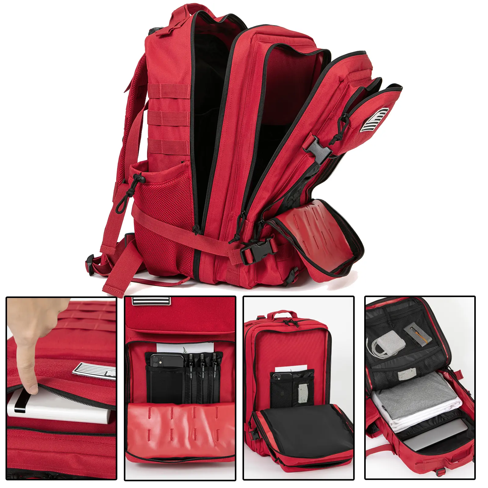 45L Tactical Backpack survival camping equipment back pack Outdoor Hiking Backpacks Witch Bottle Holder Rucksack bags for women