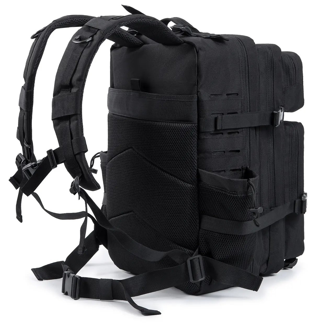 25L/45L Tactical Backpack for Women/men survival Laser Cut Molle Daypack Gym Rucksack School Bag with Dual Cup Holder back pack