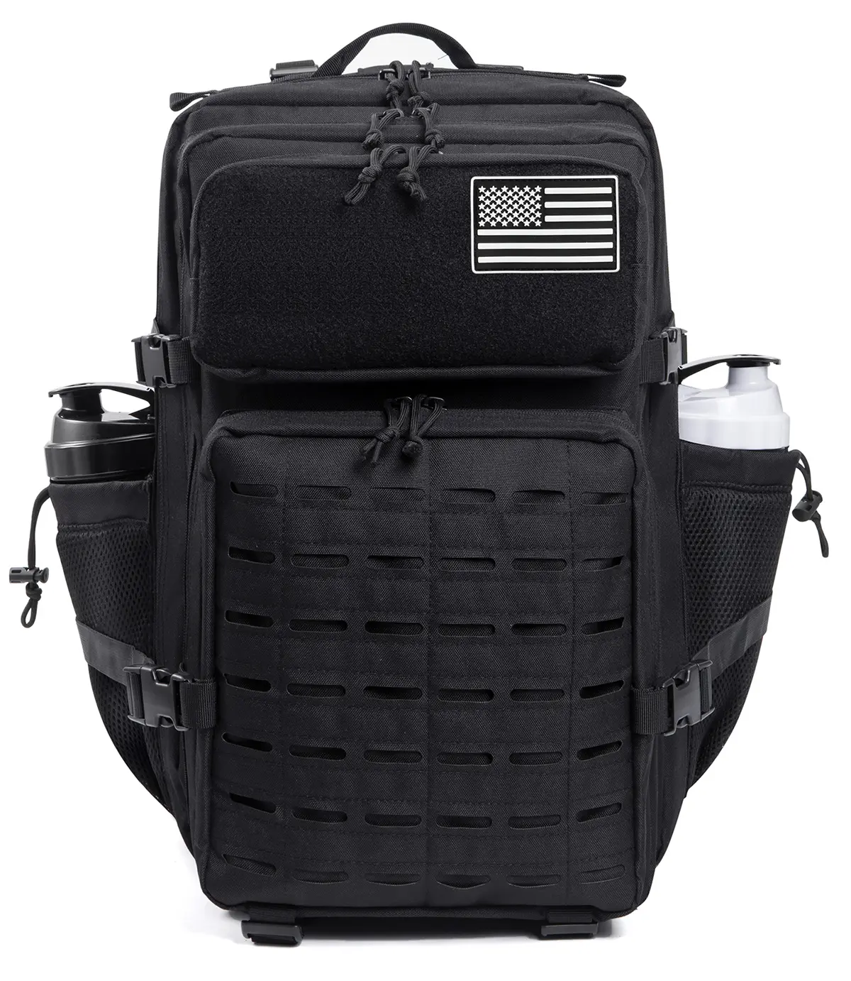 25L/45L Tactical Backpack for Women/men survival Laser Cut Molle Daypack School Bag Gym EDC Rucksack with Dual Cup Holder