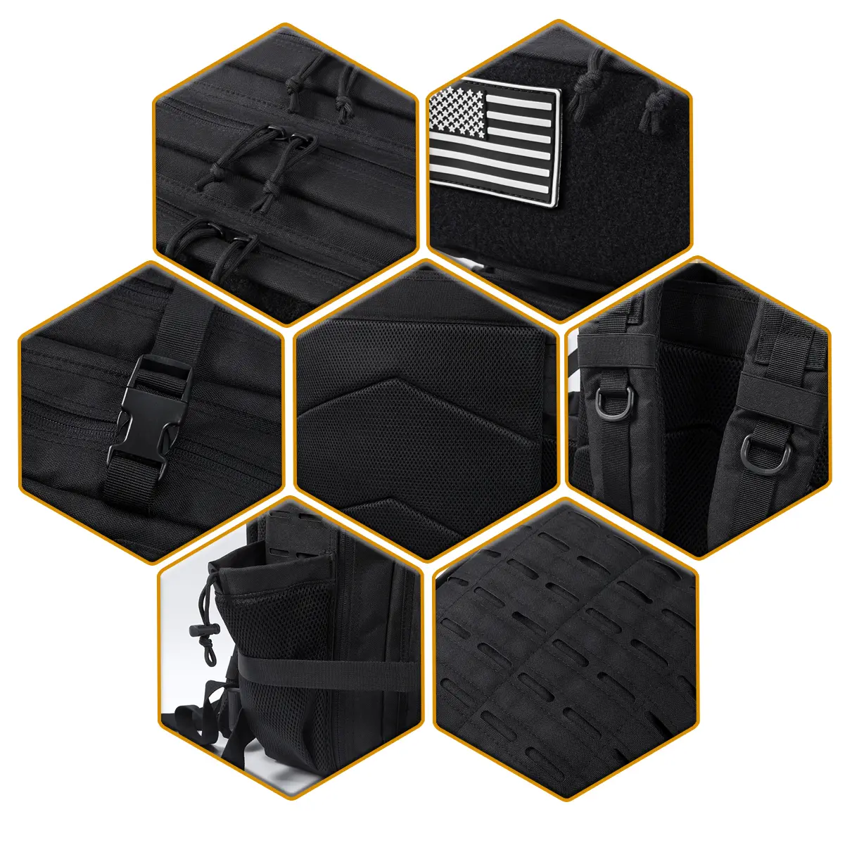 25L/45L Tactical Backpack for Women/men survival Laser Cut Molle Daypack Gym Rucksack School Bag with Dual Cup Holder back pack
