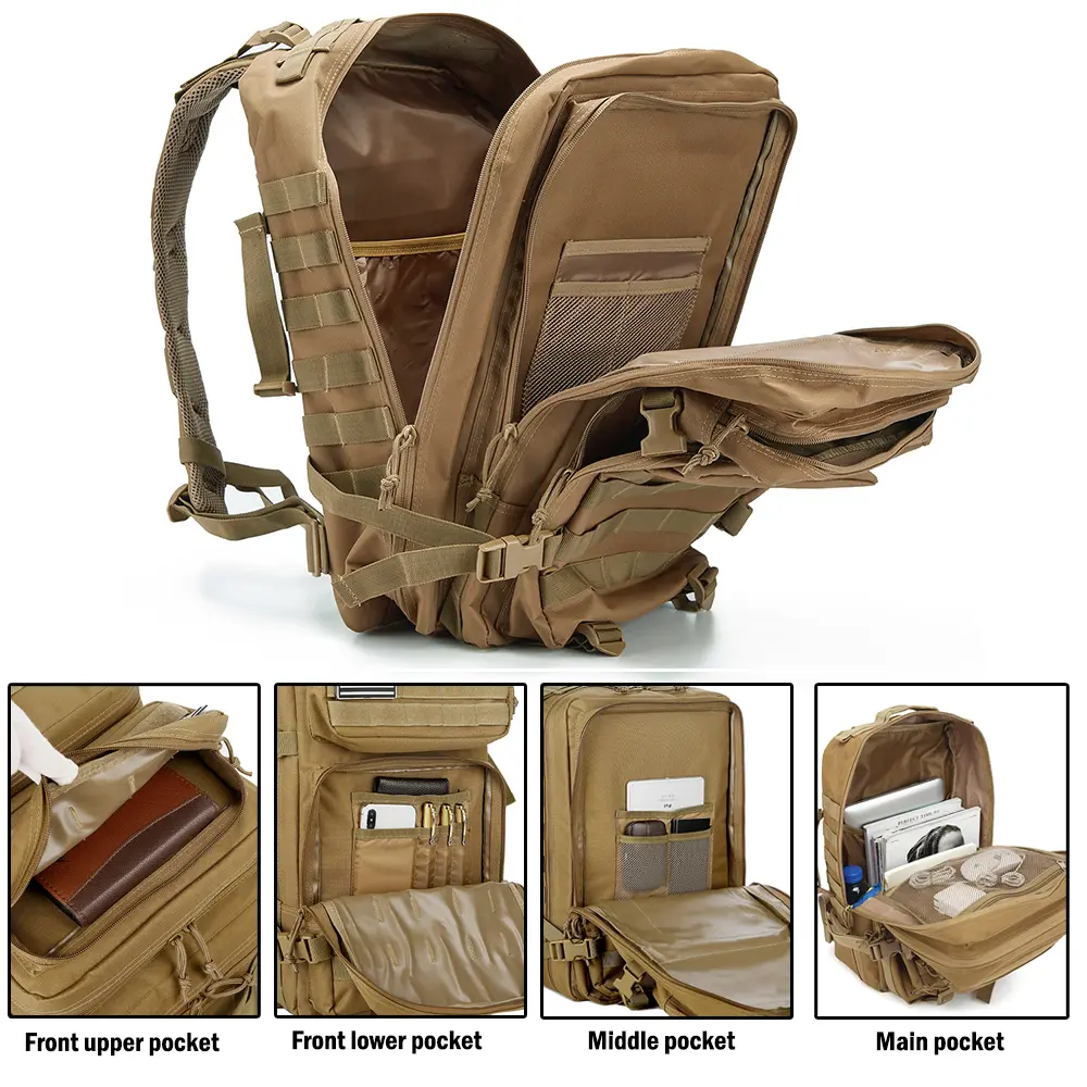30/50L Man Tactical Backpacks Traveling Bags Survival  Outdoor 3P Assault Pack EDC Molle Pack For Trekking Hunting Bag