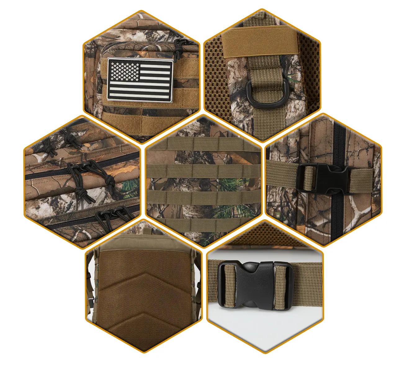 Tactical Backpacks Outdoor 45L Large Capacity Man 3 Days Molle Hking Bags For Outdoor Trekking Camping Backpack