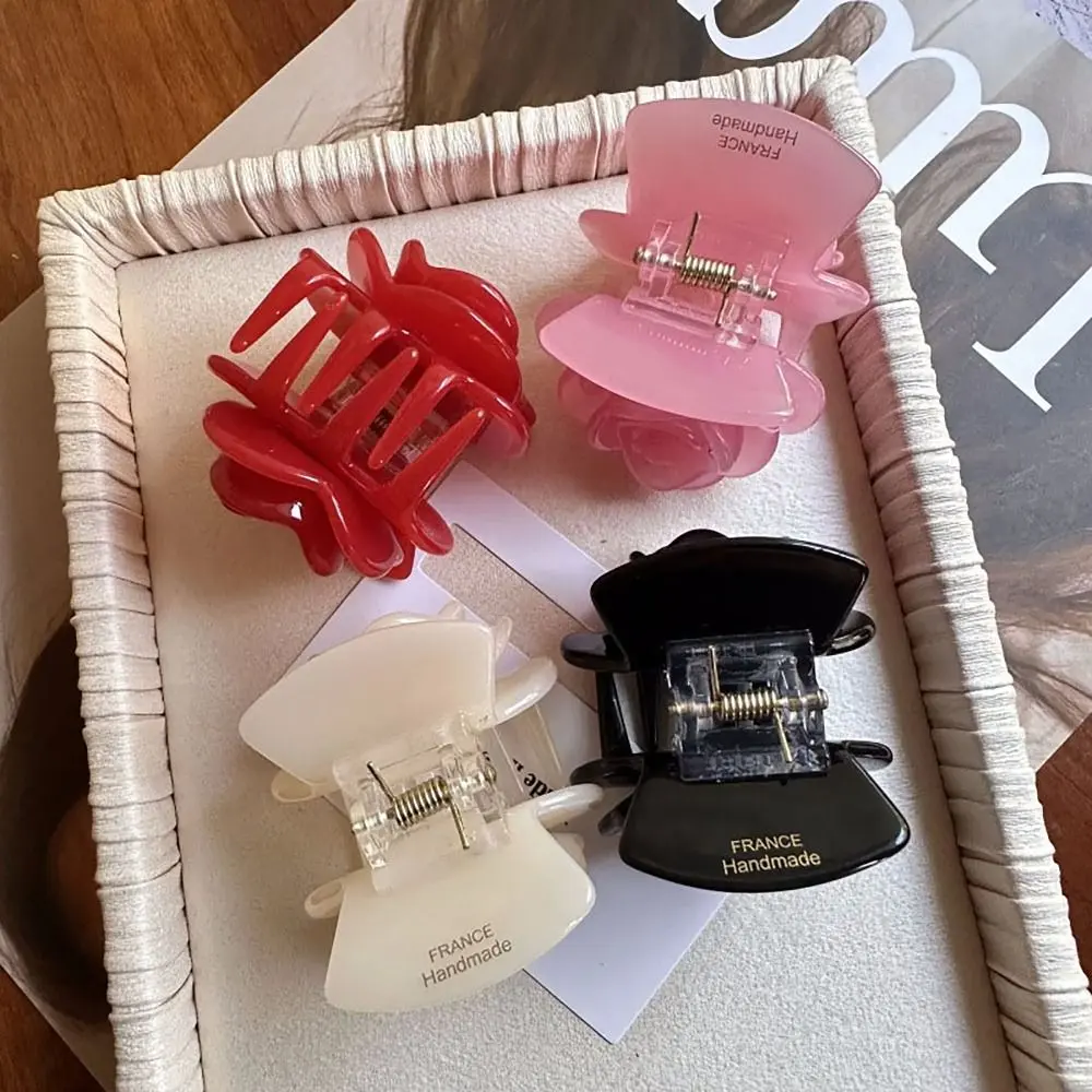Gentle Rose Hair Clip Anti-sloughing Hair Accessories Grab Clip High Elastic Headdress Ponytail Hair Clip Braided Hair