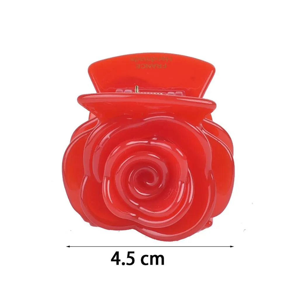 Gentle Rose Hair Clip Anti-sloughing Hair Accessories Grab Clip High Elastic Headdress Ponytail Hair Clip Braided Hair