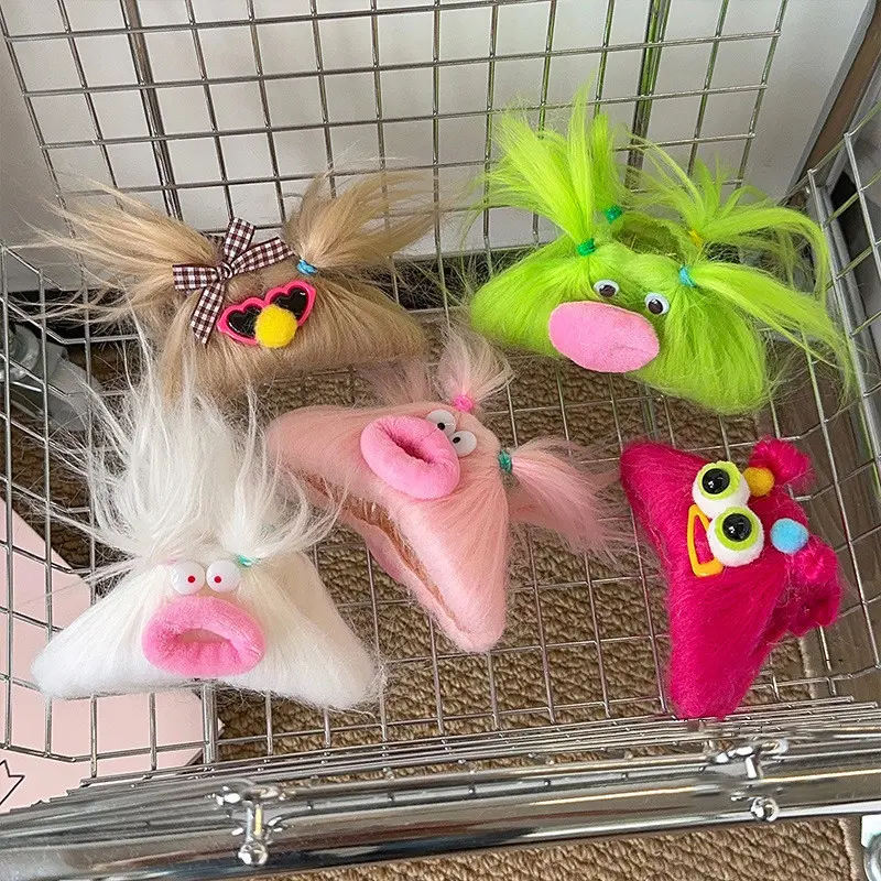 Cartoon Plush Funny Hairpins Children Girls Kid Bangs Hair Clips Pin Barrettes Accessories Hairclip Headwear Headdress