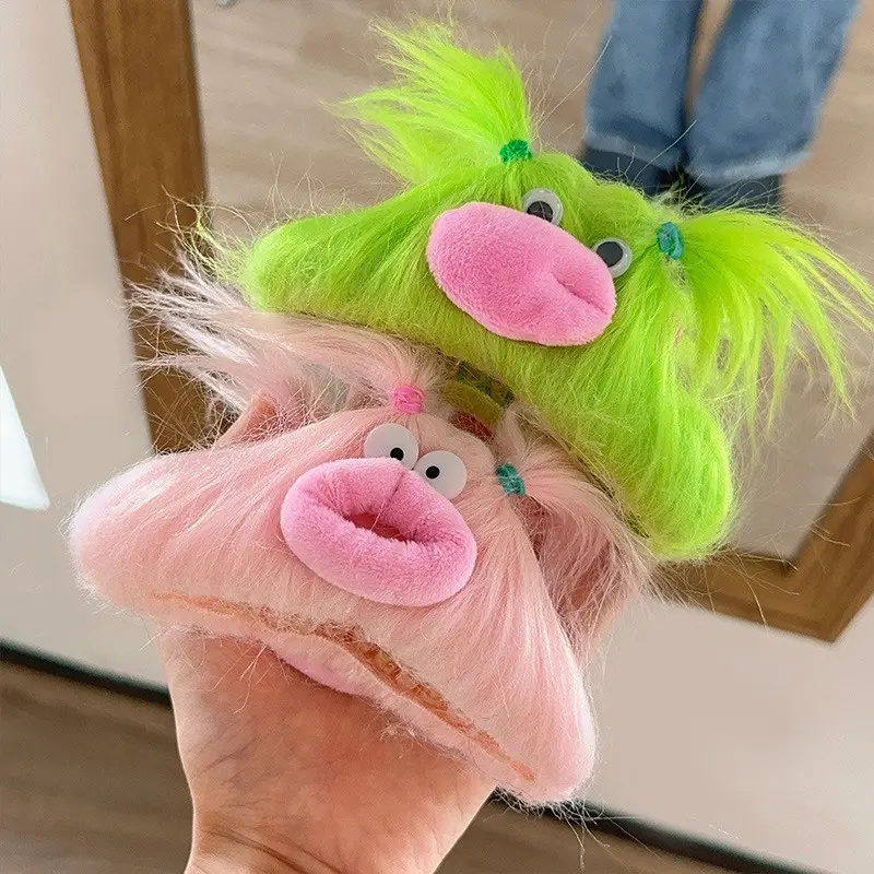 Cartoon Plush Funny Hairpins Children Girls Kid Bangs Hair Clips Pin Barrettes Accessories Hairclip Headwear Headdress