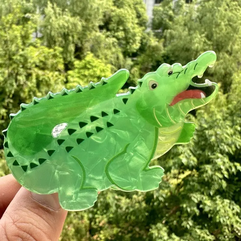 1pc New personalized acrylic clip for cute hair accessories, peacock hair clip, back of the head, coiled hair, shark clip
