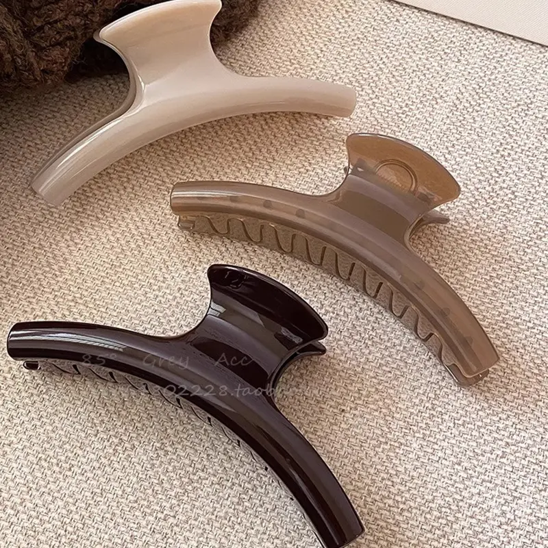 Elegant Solid 5.91in Large Hair Claw For Women Hair Ornament Long Thick Hair Hold Headband Claw Clip Hair Clip Hair Accessories
