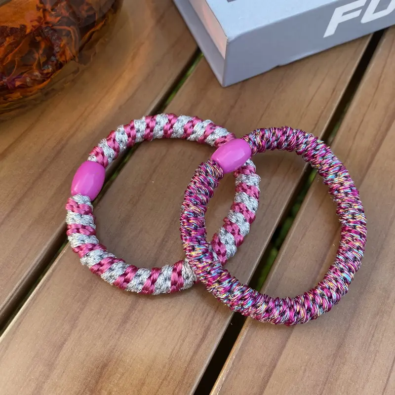 2pcs/set Fashion Knekki haar Elastiek Hair Tie For Women elastic hair rubber bands girls hair rope lady hairbands accessories