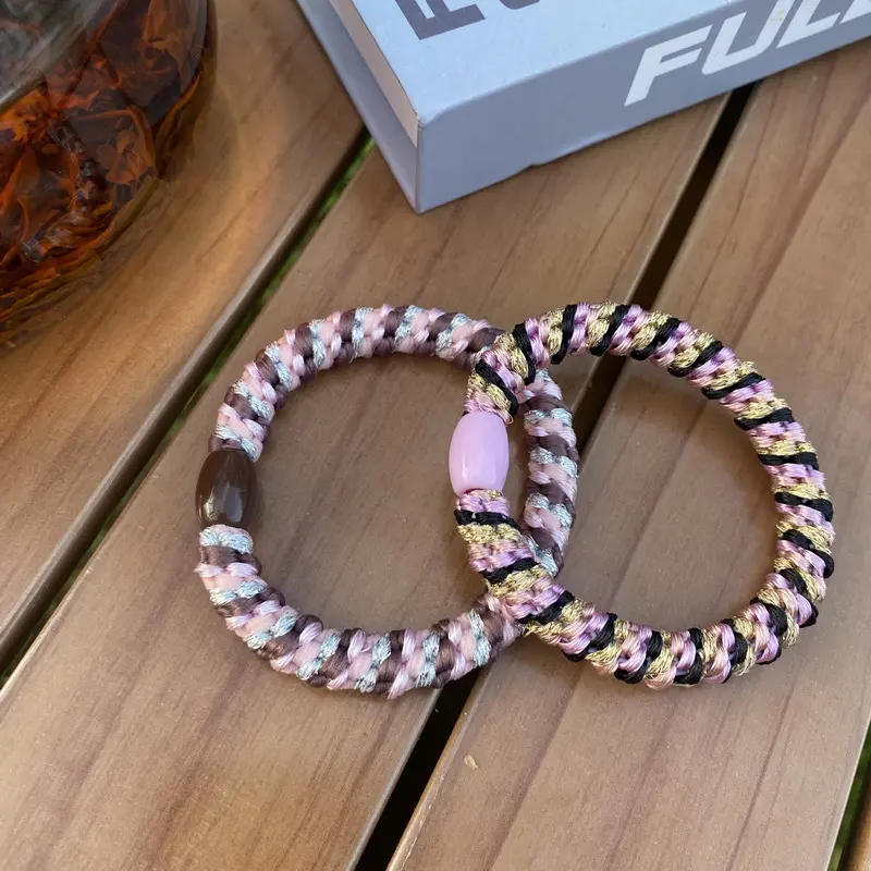 2pcs/set Fashion Knekki haar Elastiek Hair Tie For Women elastic hair rubber bands girls hair rope lady hairbands accessories