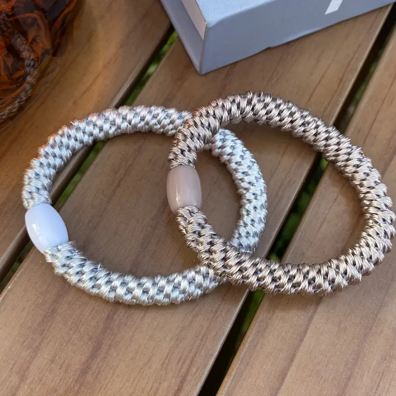 2pcs/set Fashion Knekki haar Elastiek Hair Tie For Women elastic hair rubber bands girls hair rope lady hairbands accessories
