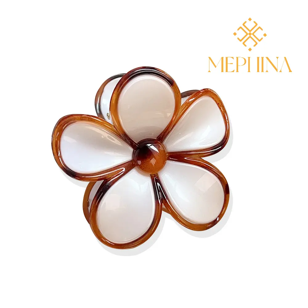 MEPHINA Classy Hair Claw Clips Flower Hair Claws Montage Hair Clips Vintage Hair Pins Elegant Hair Claws Accessories for Women