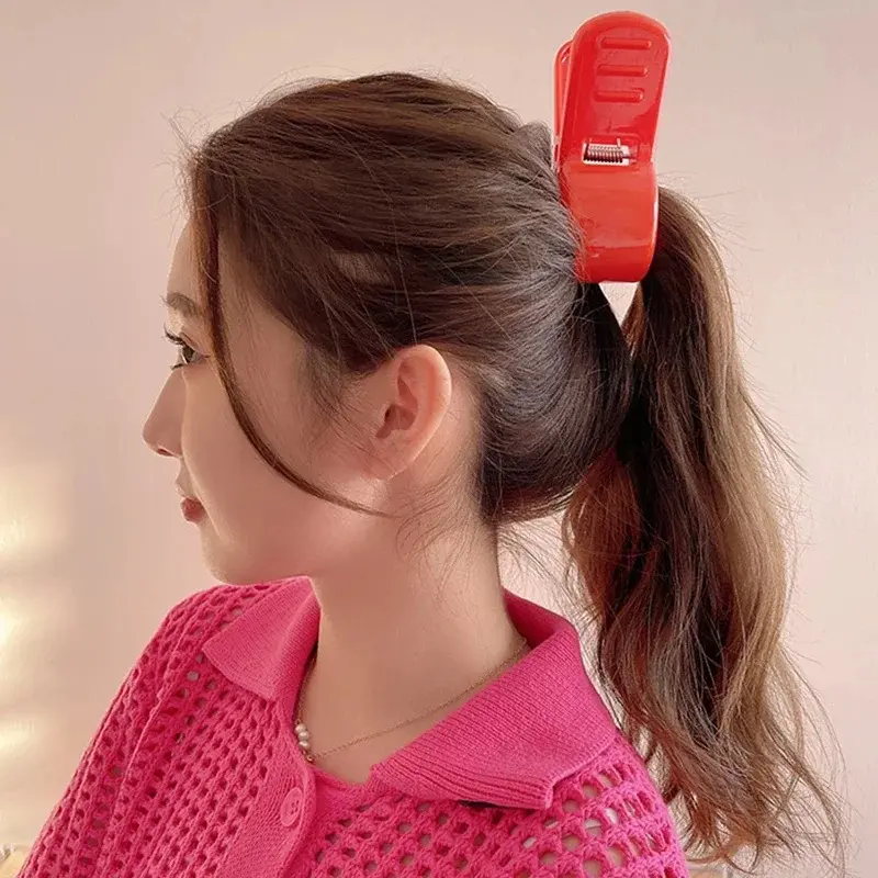 Cosplay Shark Hair Clip Red Ponytail Hairpin Korean Fashion Hair Claw Accessory for Adult Kid Arrietty Inspired  Cute Gift
