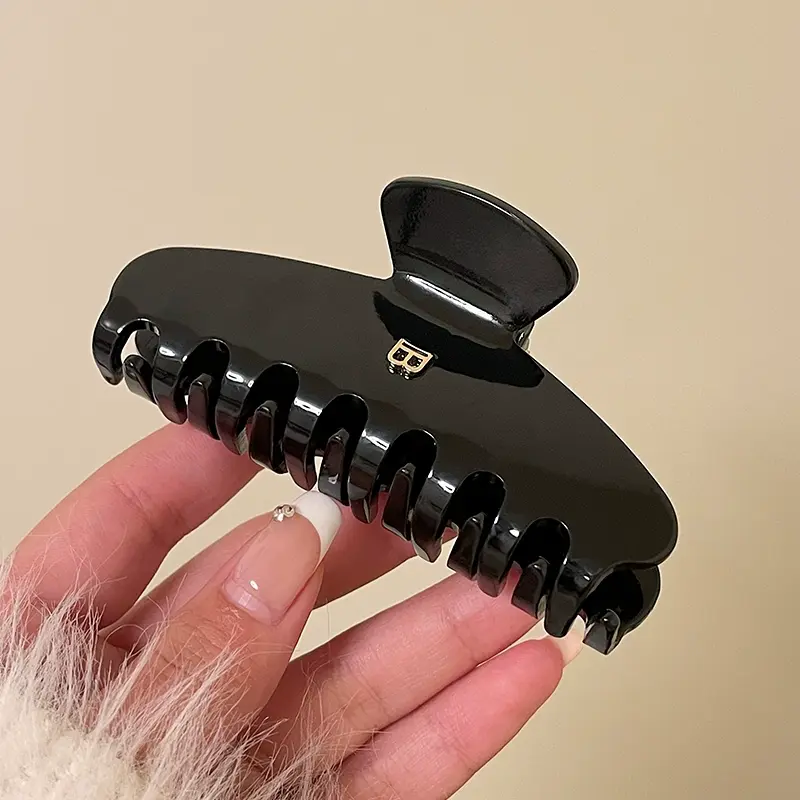 Letter Hairclaws Shark Clip High Ponytail Hair Grab Clip Headwear Women's Fashion Barrettes Hair Accessories New Korean Hairpin