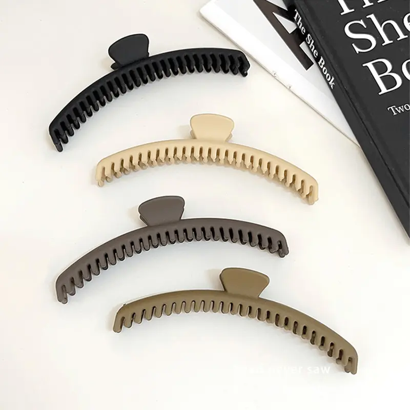 Solid Long and Slender Hair Claw For Women Long Hair Holder Tight Claw Clip Headband Hair Clip Hairpin Fashion Hair Accessories