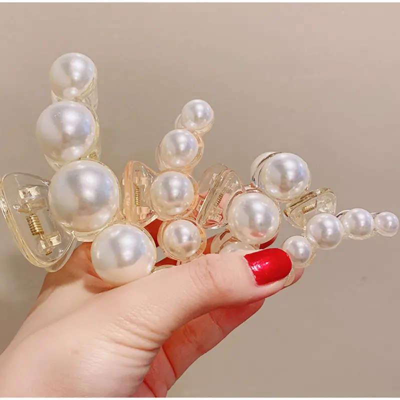 17 Styles Big Pearl Hair Claws Woman Hairpins Hair Clips Hair Accessories Girl Hair Crab Headwear Hairgrip Fashion Barrettes