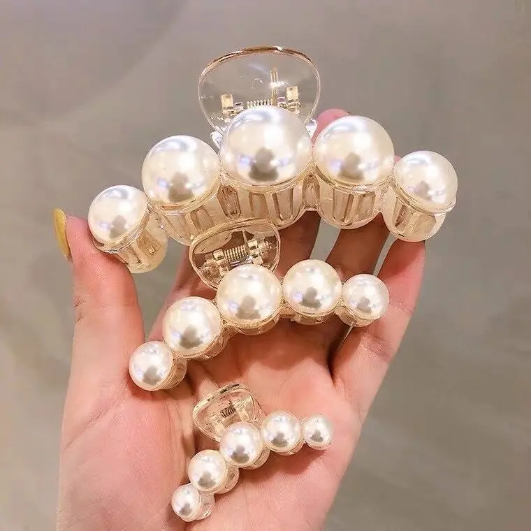17 Styles Big Pearl Hair Claws Woman Hairpins Hair Clips Hair Accessories Girl Hair Crab Headwear Hairgrip Fashion Barrettes
