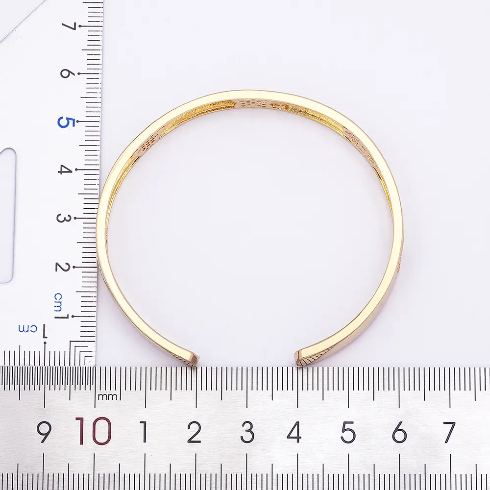 Nidin New Arrival Palm Butterfly Pattern Cuff Bracelet For Women Fashion Evil Eye Bangle Luxury Crystal Jewelry Gift Accessories