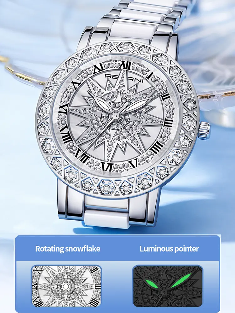 Rotation Dial High Quality Women Watches Silver 2025 New Arrival Top Brand Luxury Ladies Wrist Watches For Female Clock With Box