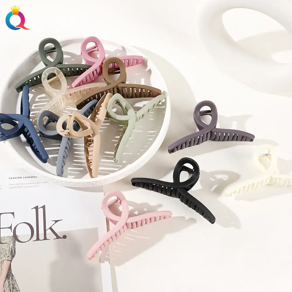 11-13cm Vintage Cross Hair Clip Large Barrette Crab Hair Claws Bath Ponytail Clip for Women Girls Claw Clip Hair Accessories