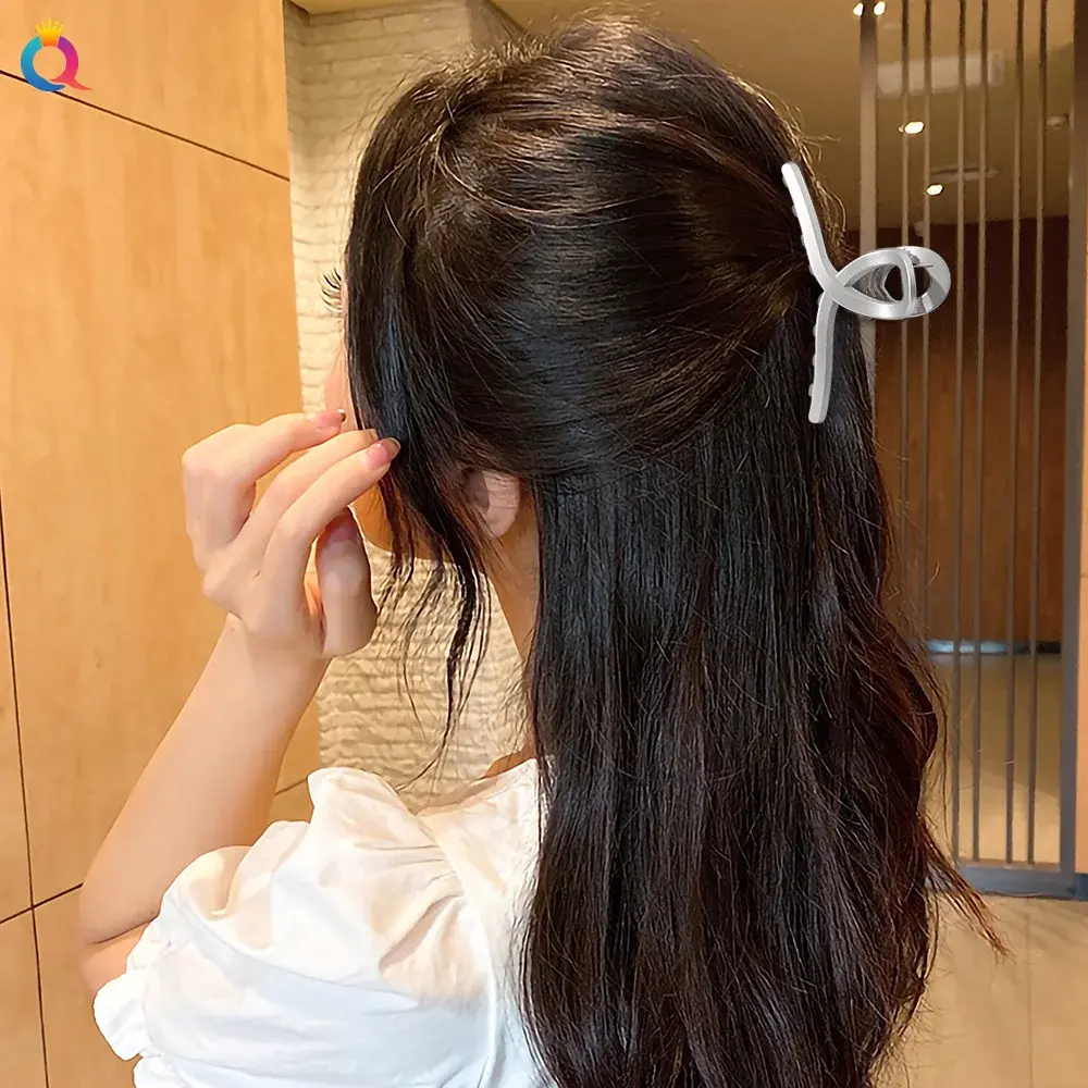 11-13cm Vintage Cross Hair Clip Large Barrette Crab Hair Claws Bath Ponytail Clip for Women Girls Claw Clip Hair Accessories