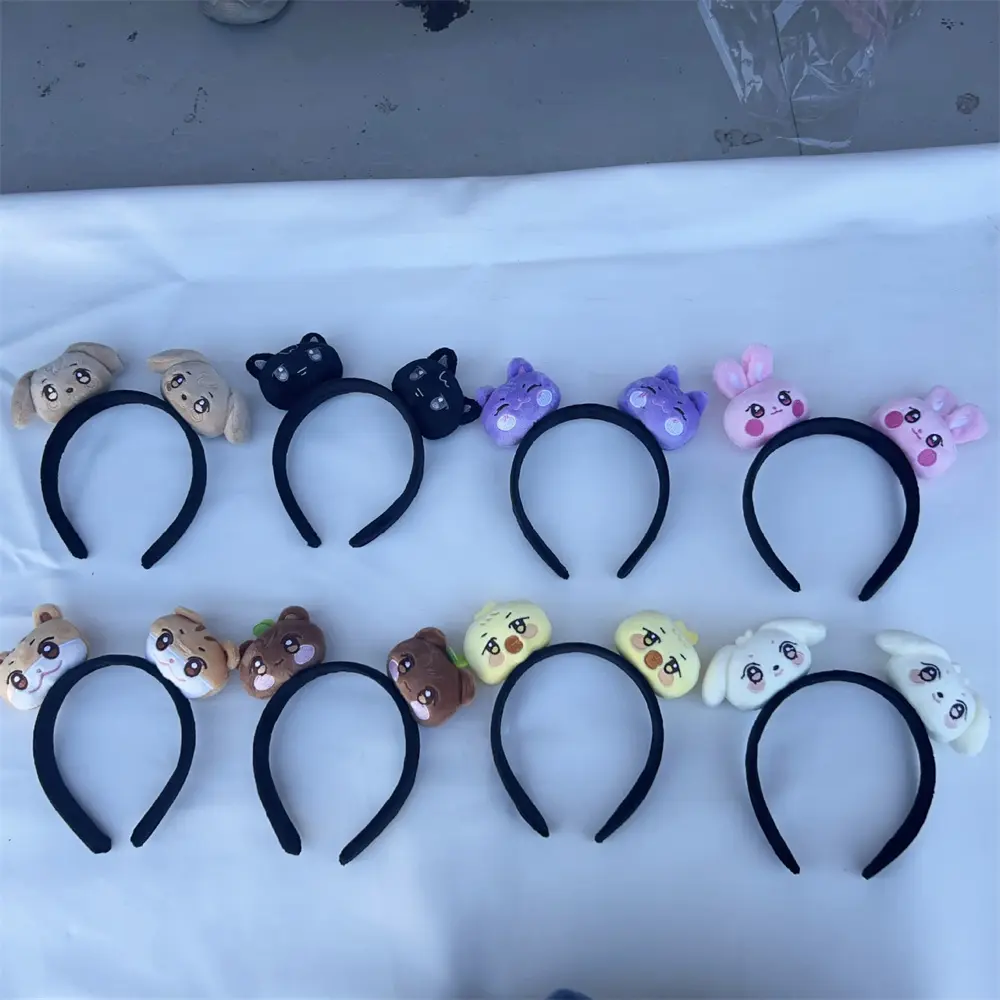 Kpop Ateez Aniteez Cute Cartoon Hairband Animals Hairwear Hongjoong Yeosang Seonghwa San Mingi Support Accessories Fans Gift