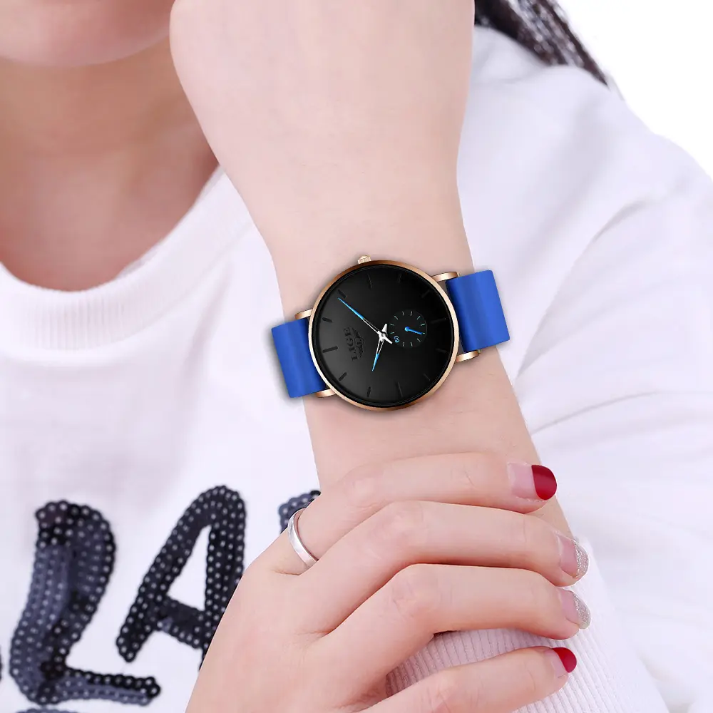 LIGE New Rose Gold Women Watch Business Quartz Watch Ladies Top Brand Luxury Female Wrist Watch Women Girl Clock Relogio Feminin