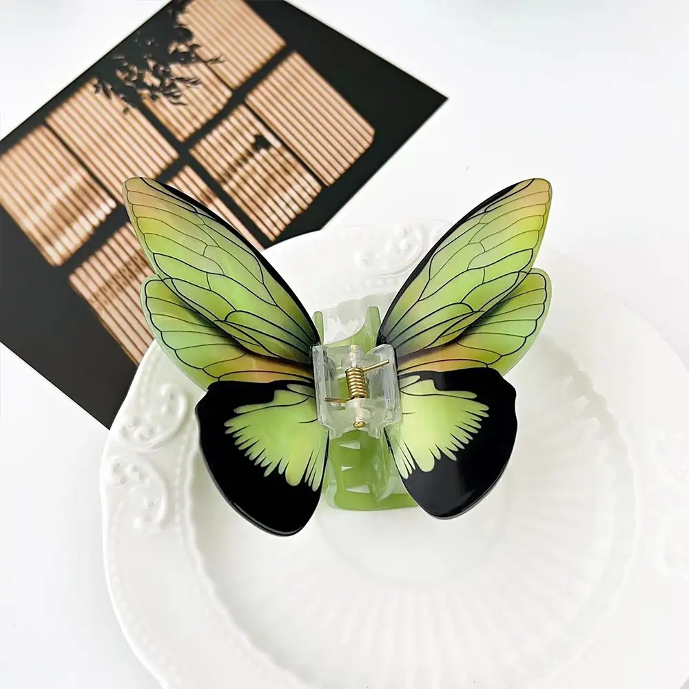 1Pc Big and Elegant Butterfly Hair Claw Clips,Colorful Claw Clips Accessories for Women Thin and Medium Hair，styling accessories