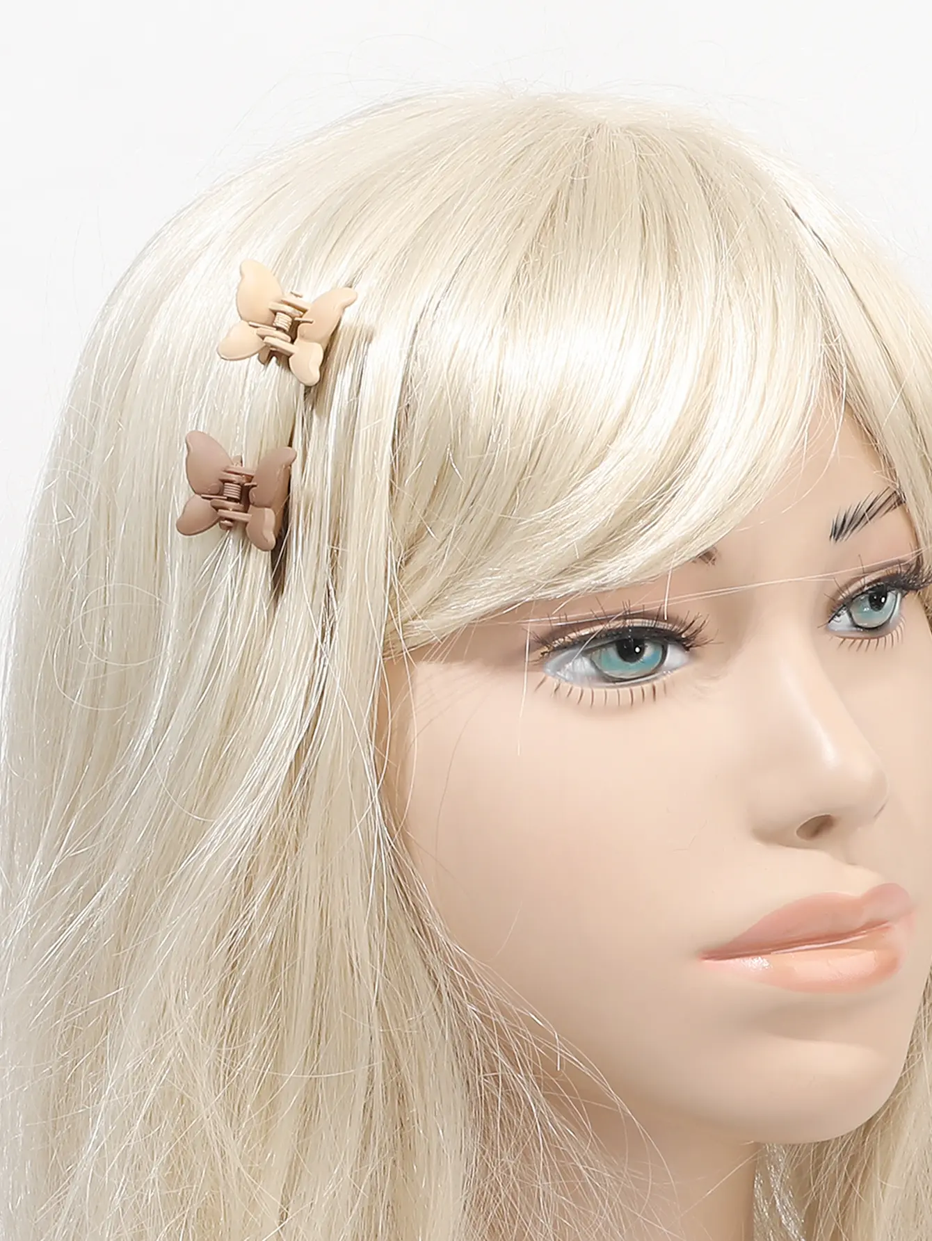 10/20/40 Pcs Butterfly Hair Clips,1 Inch Small Clips Non Slip Cute Matte Hair Claw Clip,Women Hair Jaw Clips Natural Color