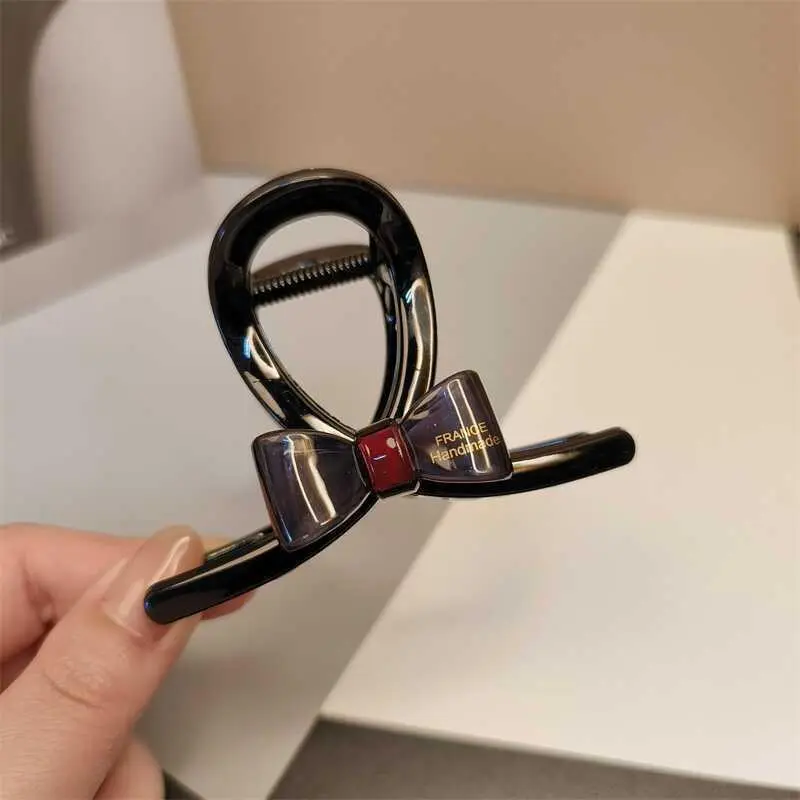 YWYHJ NEW French Series Retro Hair Claw Elegant Temperament Exquisite Acrylic Hair Claw Clips Hair Accessories for Women Girls