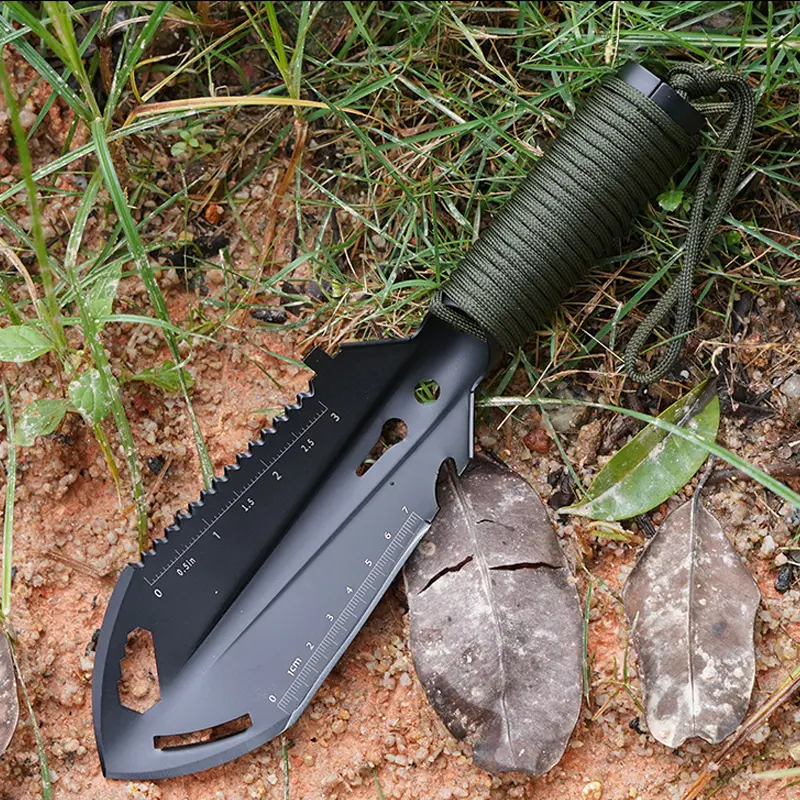 Portable Camping Engineer Shovel Outdoor Stainless Steel Multi-functional Tool Small Hand Shovel Field Survival Emergency Shovel
