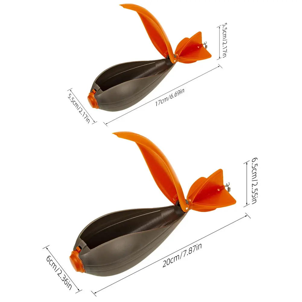 Rocket Bait Thrower Carp Feeder Bomb Fishing Feeder Nesting Tool Pellet Position Thrower Float Fishing Bait Thrower Tool