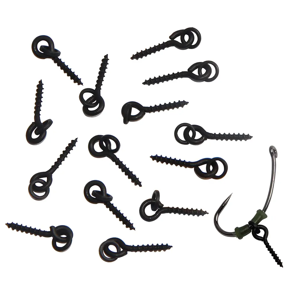 40Pcs Carp Rig Ring Stops With 20Pcs Boilie Bait Screw Fishing Bait Ring Swivel Carp Fishing Accessories
