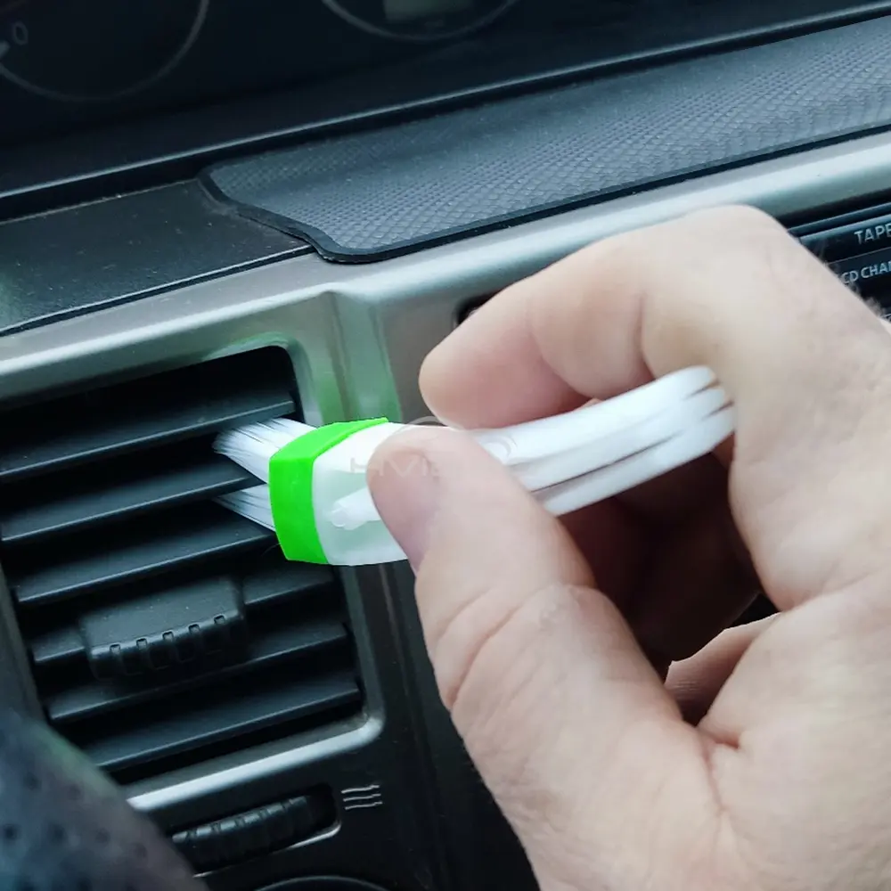1Pcs Car Air Conditioner Vent Slit Cleaning Brushs grooves Dusting Blinds Keyboard Cleaning Dust Removal Tools Dual head brush