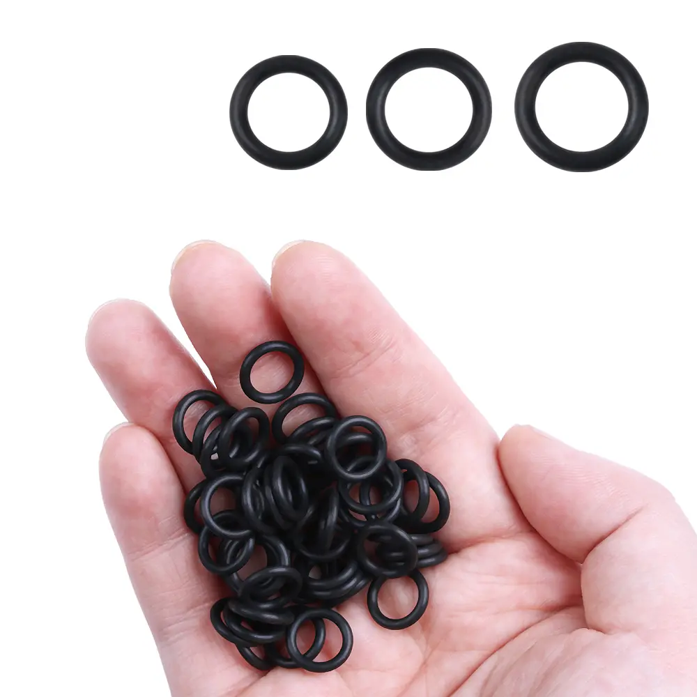 100 PCs Black Rubber O-Rings Seal Gasket for Worms Wacky Rig O-Ring Tool Fishing Bite Indicator Fishing Accessories
