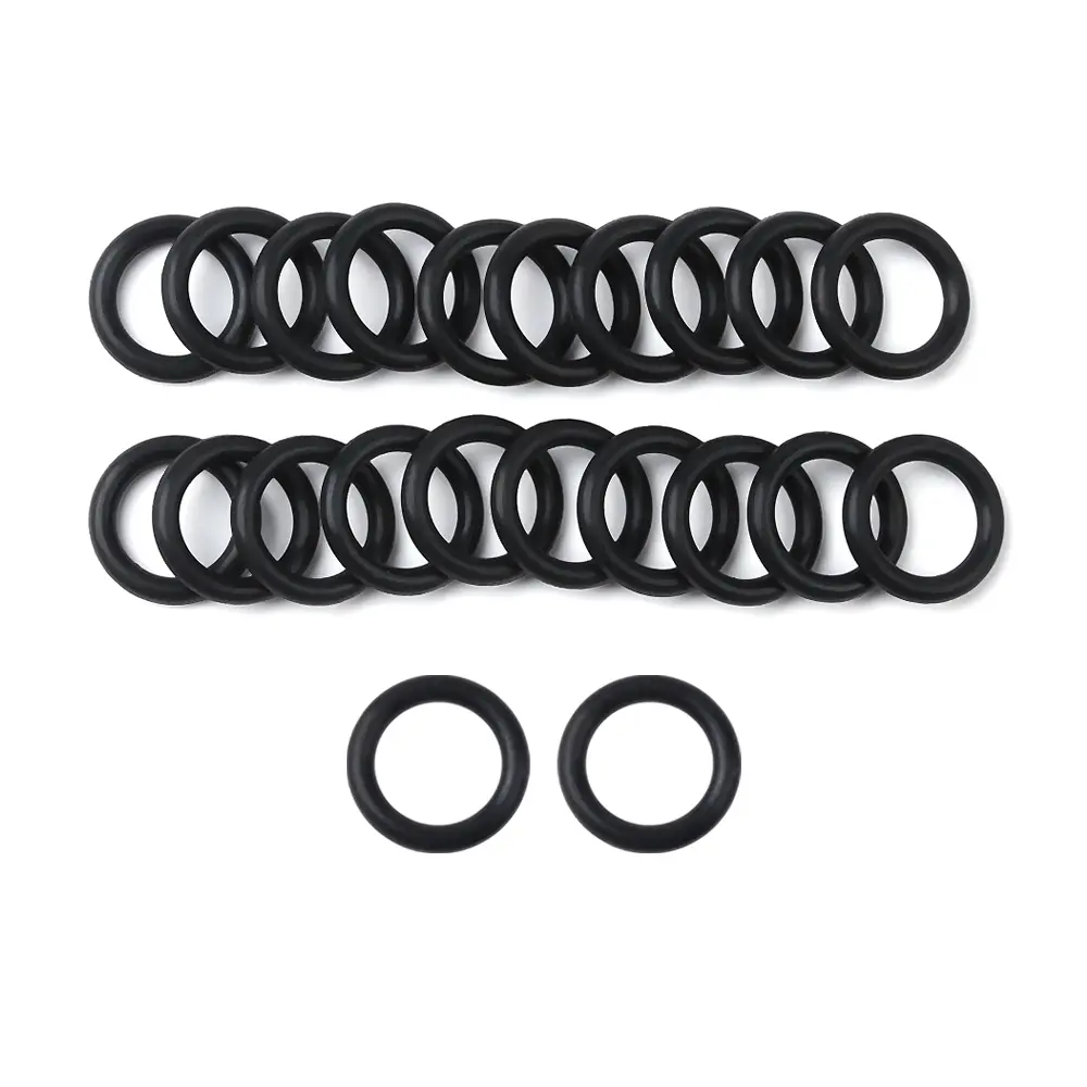 100 PCs Black Rubber O-Rings Seal Gasket for Worms Wacky Rig O-Ring Tool Fishing Bite Indicator Fishing Accessories
