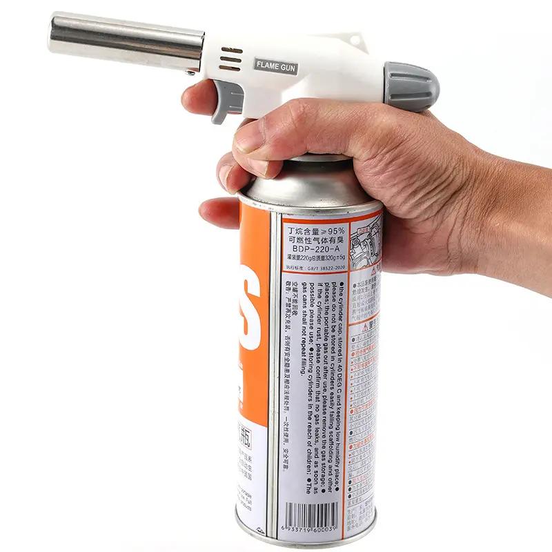 Flame Gun Torch Cooking Autolgnition Butane Gas Welding-Burner Welding Gas Burner Flame Gas Torch Blow for BBQ Camping Cookin