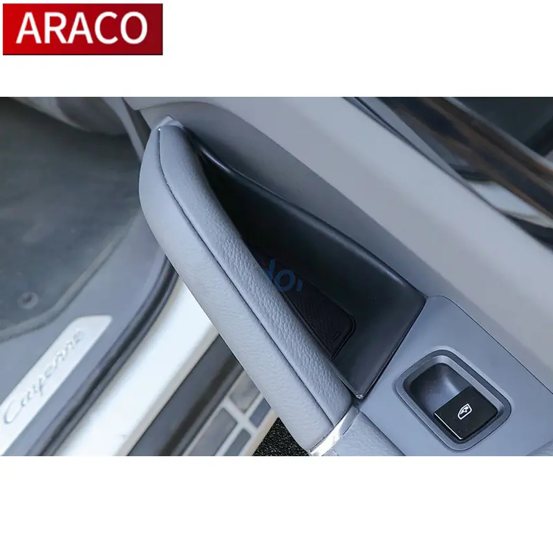 For 2011-2017 2018 2019 Porsche Cayenne Styling Aksesoris Pintu Pemegang Sandaran Tangan Sarung Tangan Kotak Penyimpanan Konsol