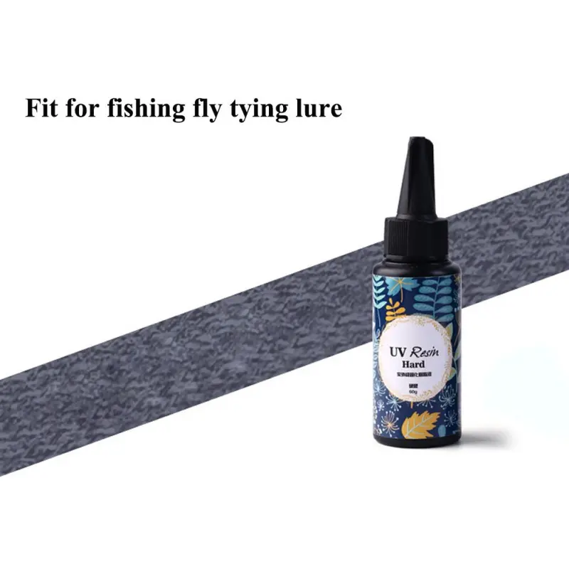 Fishing Quick Drying Crystal Drop Glue Fly Tying Lure UV Clear Finish Glue Flow Hard Type UV Resin Glue DIY Accessories