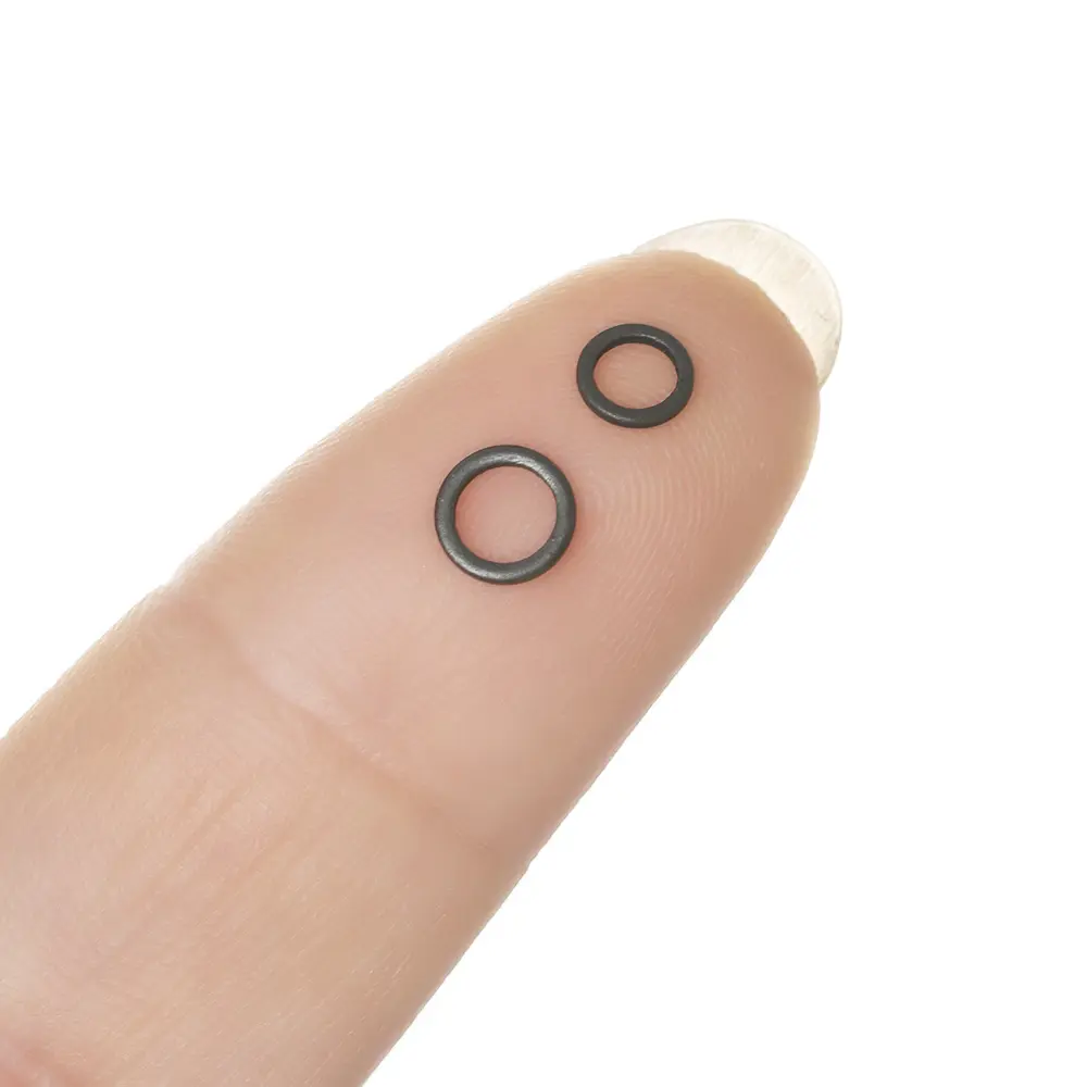 30 PCs 2/3.2/3.7/4.4/5.3mm Durable Flat Round Matt Black O Ring Carp Fishing Rig Terminal End Tackle Tippet Rig Ring