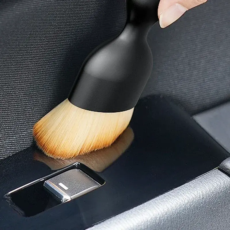 Car Vent Cleaning Soft Brush with Casing Interior Cleaning Tool Artificial Car Brush Crevice Dusting Car Detailing