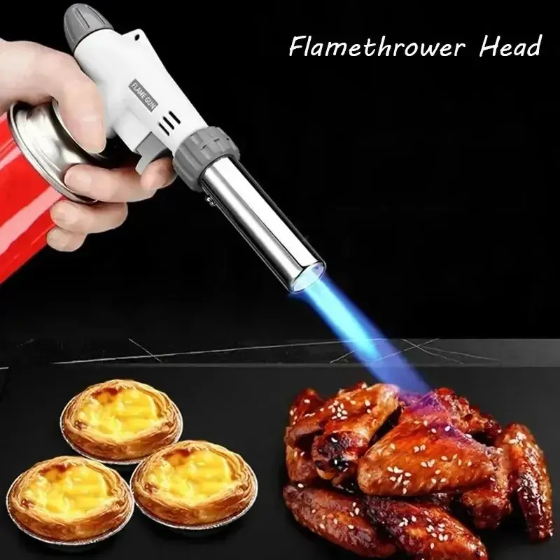 Handy Flame Gun  Welding Gas Burner Flame Gas Torch Flame Gun Blow for BBQ Camping Cooking  camping equipment