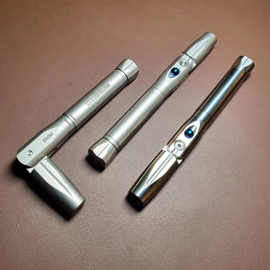EDC Titanium Alloy Screwdriver Portable Gadget Cross Bit Riding Equipment Outdoor Camping Multi-functional Gear EDC Pocket Tools