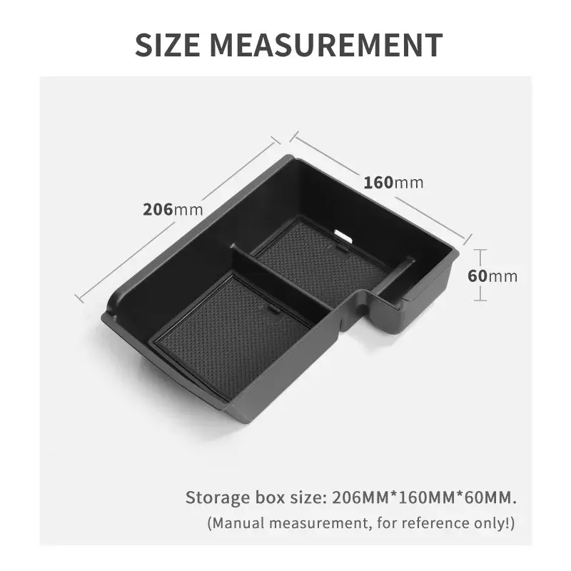 For BYD Seal U Sealion 6 Song Plus DM-i 2025 Right Hand Drive Armrest Storage Box ABS Car Organizer Accessories Tidying