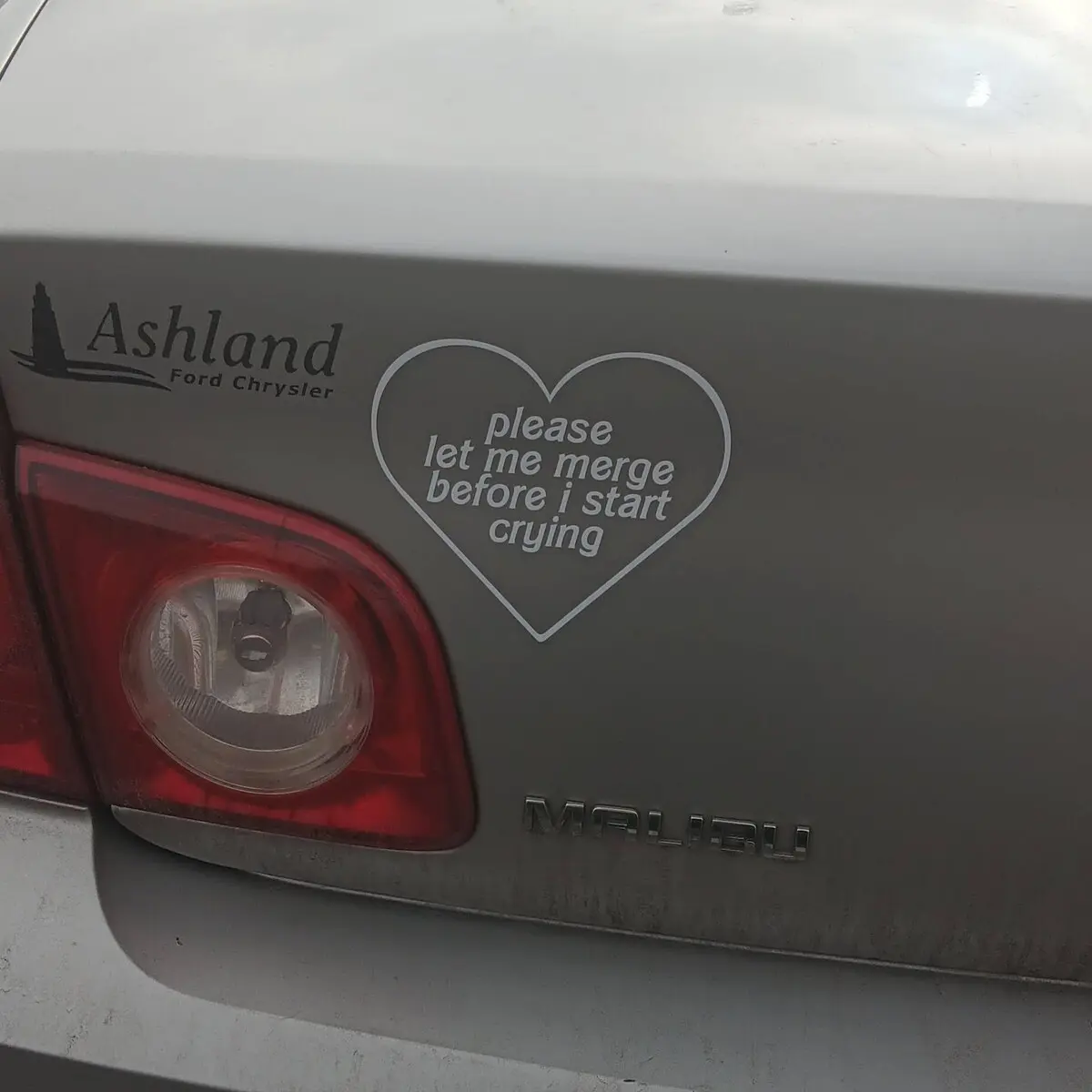 Please Let Me Merge Before I Start Crying Thermal Die Cut Decal,Car Sticker