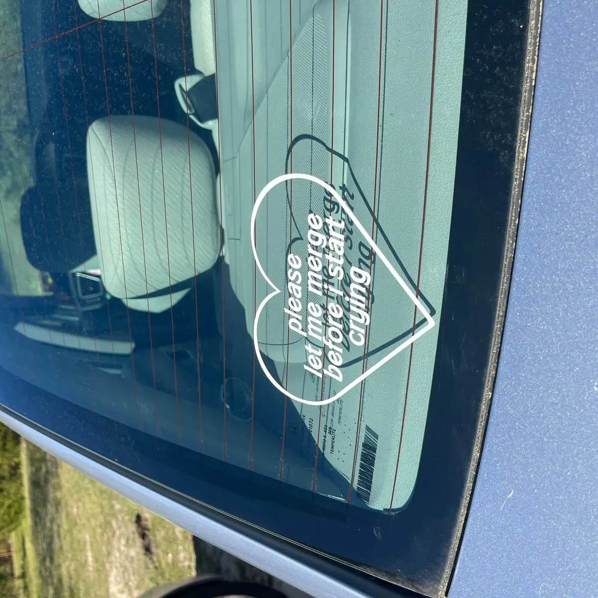 Please Let Me Merge Before I Start Crying Thermal Die Cut Decal,Car Sticker