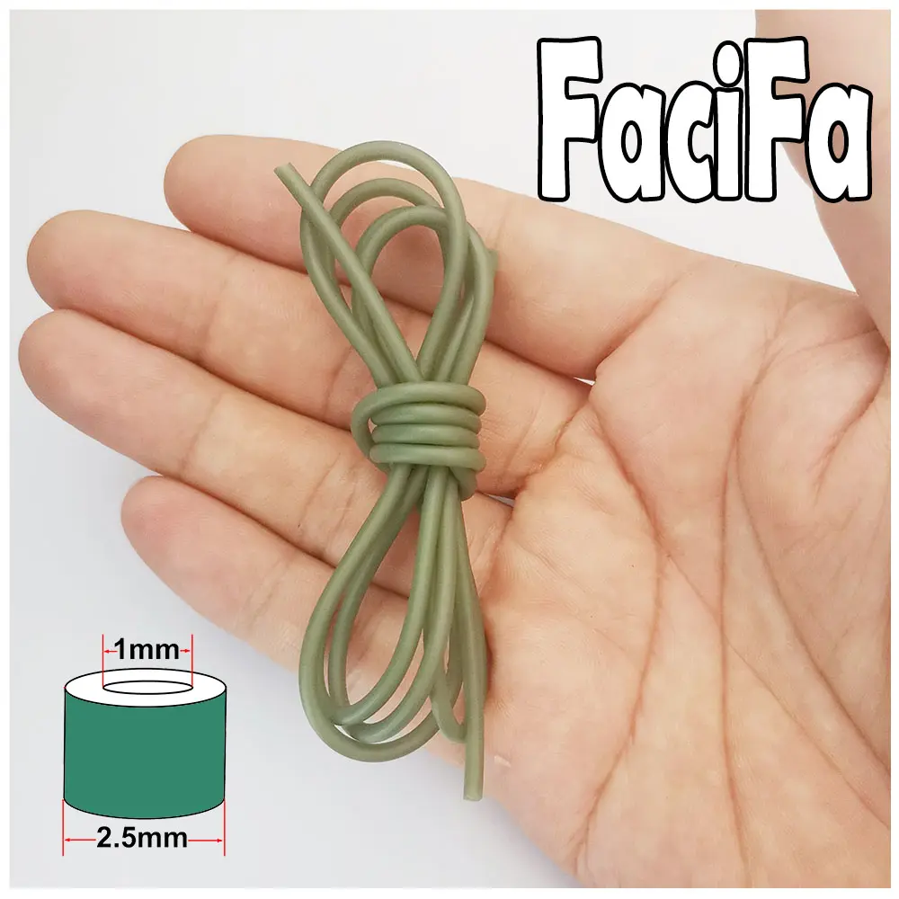 Carp Fishing Hook Silicone Tube Anti-tangle Rig Tubing for Safety Lead-clip Fishing Accessories Tackle
