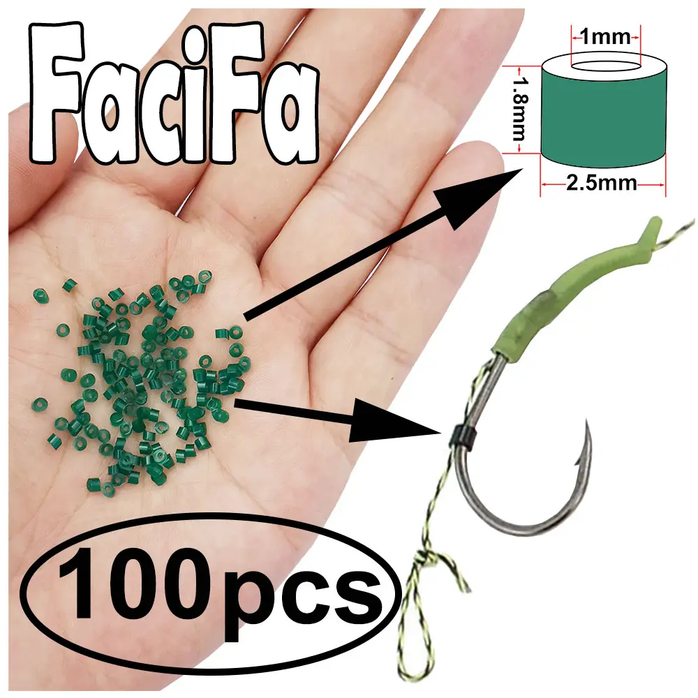 Carp Fishing Hook Silicone Tube Anti-tangle Rig Tubing for Safety Lead-clip Fishing Accessories Tackle